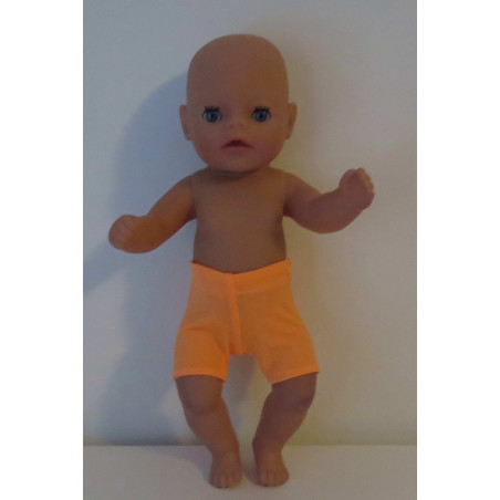 zwemboxer oranje baby born little 36cm