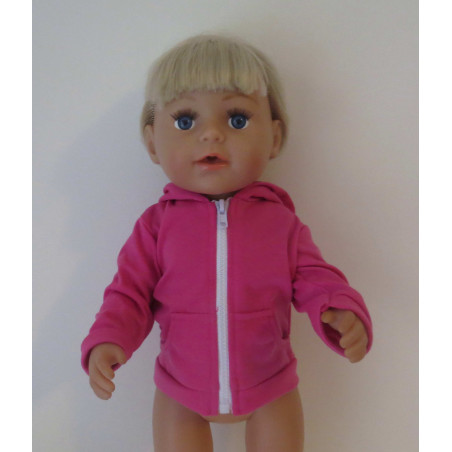 vest roze baby 43cm/american girl,sophia's 46cm