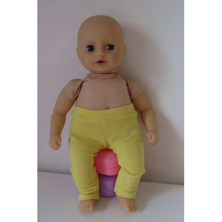 legging geel mini baby annabell 30cm