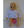 shirtje wit  mini baby annabell 30cm