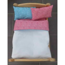 lux dekbed setje roze blauw deken