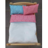 lux dekbed setje roze blauw deken