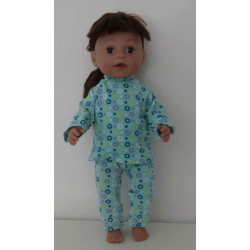 pyjama mint baby born 43cm