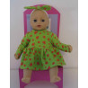 jurk groen aardbeien mini baby annabell 30cm