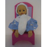 poncho blauw beer mini baby annabell 30cm