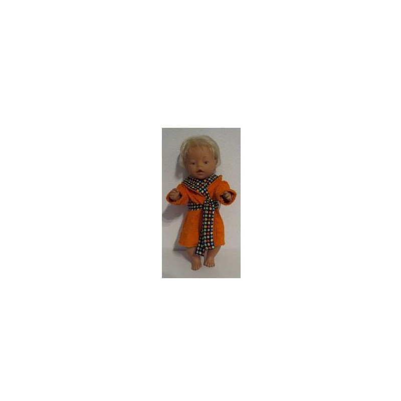 badjas oranje met ballen baby born 43cm