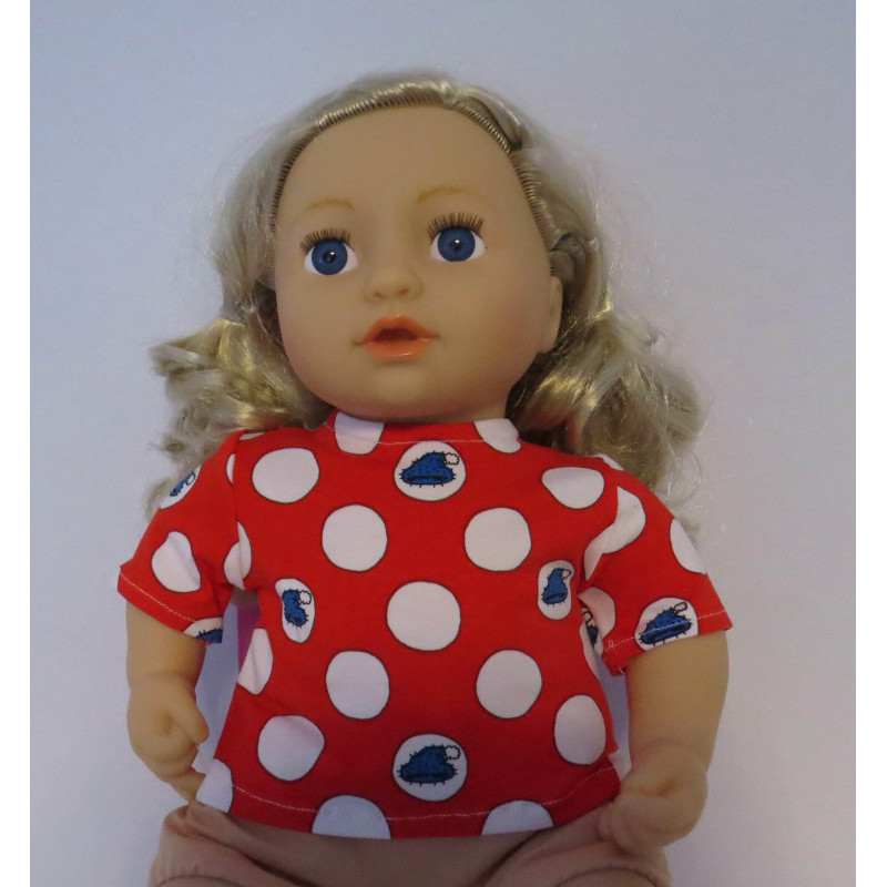 shirtje rood baby annabell 43cm