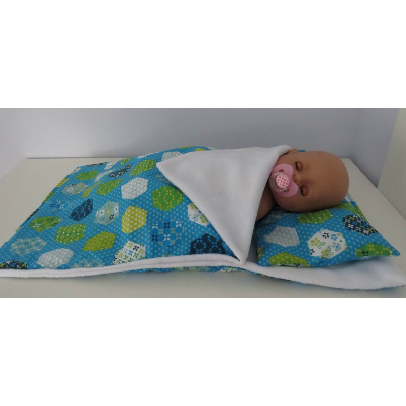 campingslaapzak blauw baby born 43cm