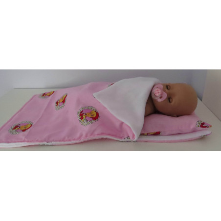 campingslaapzak roze baby born 43cm