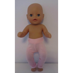 legging roze glimmend baby born little 36cm