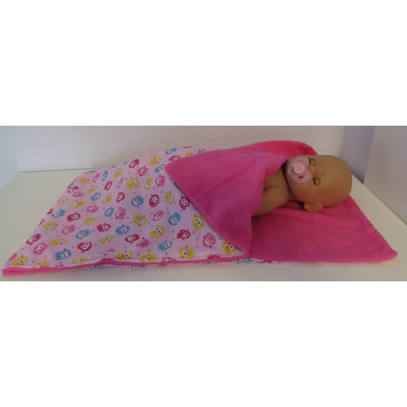 campingslaapzak roze schapen baby born 43cm