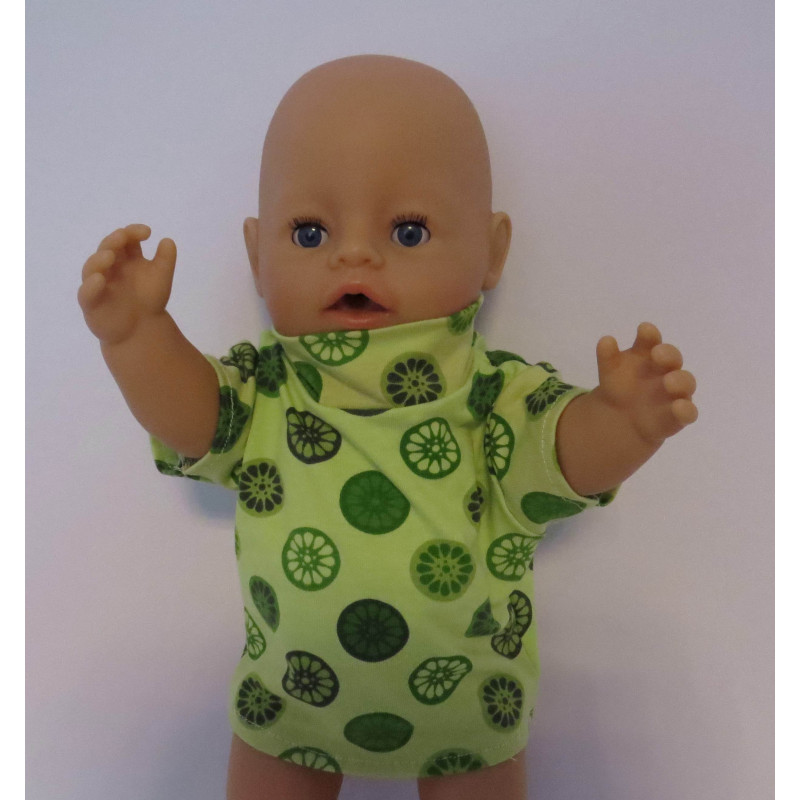 koopje shirt groen  baby born 43cm