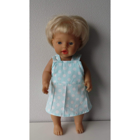 tuinrok mint stippen my little baby born 32cm