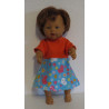 jurk met oranje my little baby born 32cm