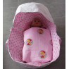 reiswieg roze roodkapje met wit baby born 43cm