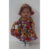 zomerjurk outfitt retro bloemen baby born 43cm