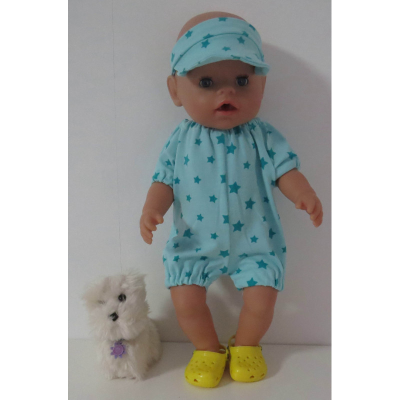 holiday outfitt mint sterren baby born 43cm