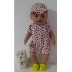 holiday outfitt roze lieveheersbeestje baby born 43cm