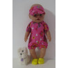 holiday outfitt roze vlinder baby born 43cm