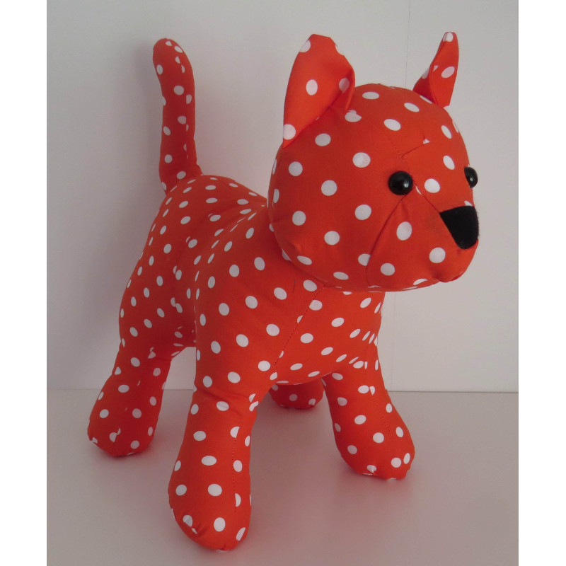 knuffel kat oranje 35/25cm