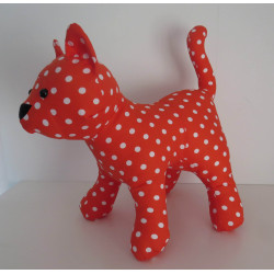 knuffel kat oranje 35/25cm