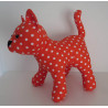 knuffel kat oranje 35/25cm