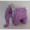 knuffel olifant roze gekleurd staand 25/30cm