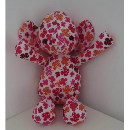 knuffel olifant klavertjes 36cm