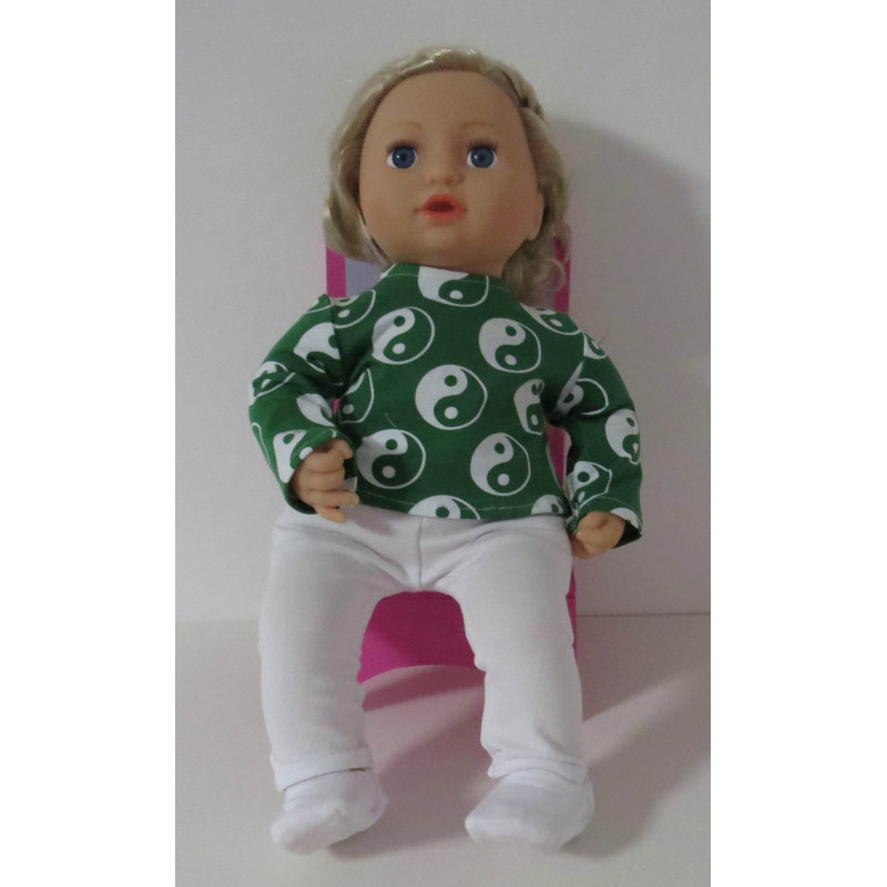 kleding setje groen baby annabell 43cm