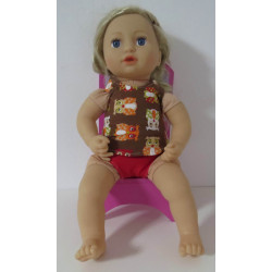 ondergoed setje bruin uilen baby annabell 43cm