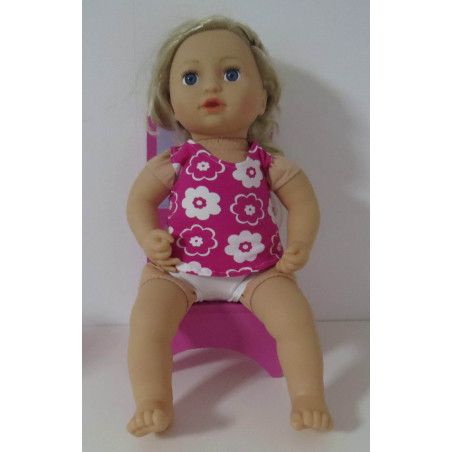 ondergoed setje hard roze bloemen baby annabell 43cm