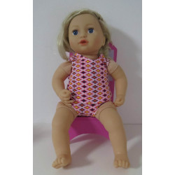 ondergoed setje roze ruit baby annabell 43cm