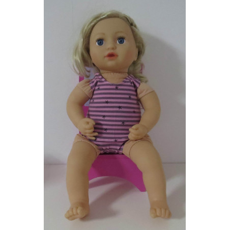 ondergoed setje roze streep baby annabell 43cm