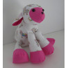 knuffel lammetje wit met roze