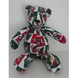 knuffel kerst beer groen 38cm