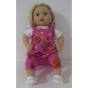 jurk setje roze vlinder baby annabell 43cm