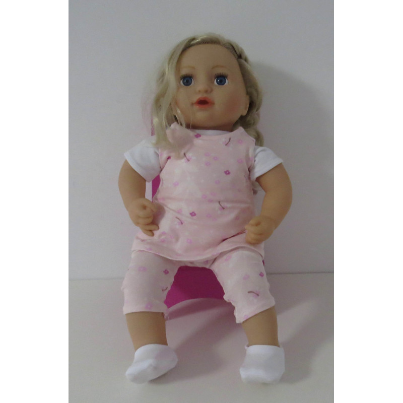 jurk setje licht roze baby annabell 43cm