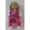 vest setje roze vlinders baby annabell 43cm