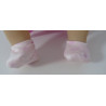 stoffen sloffen licht roze  baby annabell 43cm