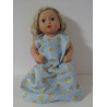 slaapzak blauw beren baby annabell 43cm