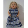 slaapzak blauw hartjes baby annabell 43cm