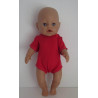 romper korte mouw rood baby born 43cm