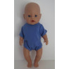 romper korte mouw blauw baby born 43cm