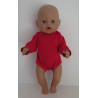 romper lange mouw rood baby born 43cm