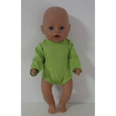 romper lange mouw licht groen baby born 43cm