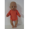 romper lange mouw licht oranje baby born 43cm