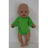 romper lange mouw gras groen baby born 43cm