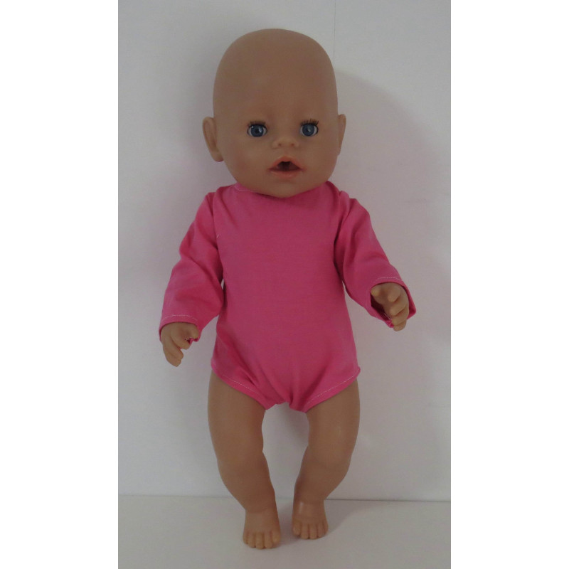 romper lange mouw midden roze baby born 43cm