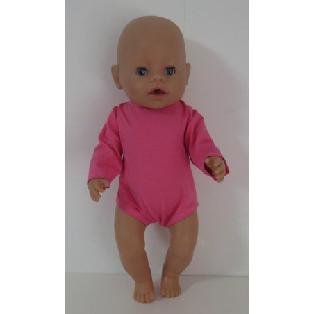 romper lange mouw midden roze baby born 43cm