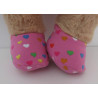 stoffen sloffen roze hartjes baby born beer 36cm